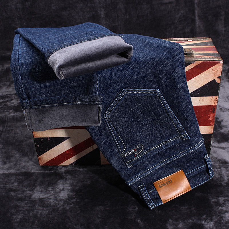 mens fleece lined jeans uk